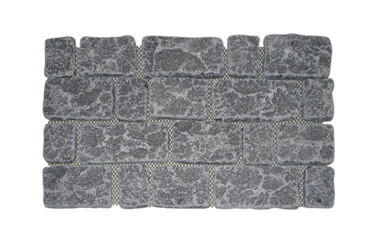 Cubes no Net Black Basalt G684 Top and 4 sides naturl split bottom sawn and tumble 65x40x3cm